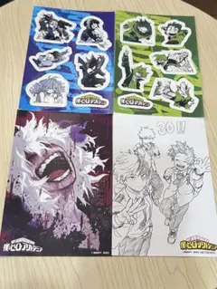 僕のヒーローアカデミア 特典 ステッカー &ポストカード