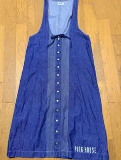 ピンクハウス　デニムジャンパースカート