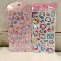 新品未使用　コットンパフィー シール キティ　ポップデコパーティー