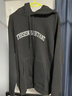 【新品・未使用】thisisneverthat ネバザ 黒 パーカー 韓国 thisisneverthat - thisisneverthat ディスイズネバーザット
