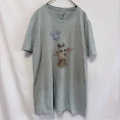 ★【希少】Lサイズ　スターウォーズ グローグー 半袖Tシャツ ディズニー　キャラ
