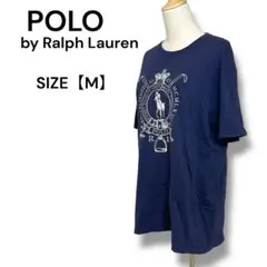 POLO by Ralph Lauren プリントTシャツ ネイビー M 騎士