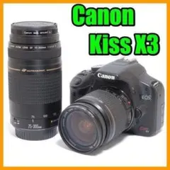 スポーツ観戦におすすめ✨Canon Kiss X3✨ダブルレンズ✨望遠レンズ