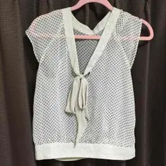 ロペピクニック シースルードットブラウス