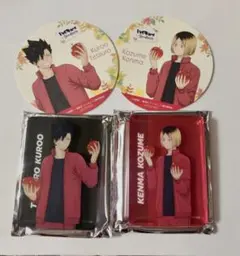 ハイキュー スイパラ スイーツパラダイス アクリルブロック、コースター黒尾、孤爪