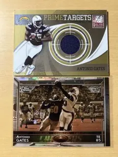 NFL ANTONIO GATES GAME PATCH & REF 2枚セット