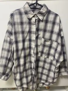 ホワイト チェック シャツ