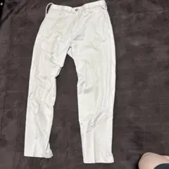 スリムフィット ライトグレー チノパン