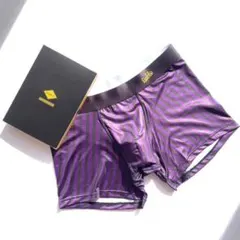 DABLO FTM メンズ ボクサーパンツ M サーフパンツ パープルストライプ