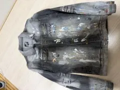 LEFLAH ペイント加工 デニムジャケット XXL WANIMA レフラーのサムネイル