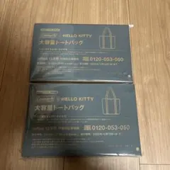 InRed 12月号付録 Coleman×ハローキティ 大容量トートバッグ×2