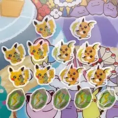 ポケモン 進化の石 ピカチュウ ライチュウ アソートシール ステッカー フレーク