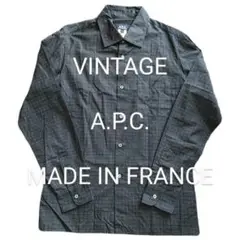 ビンテージ フランス製 A.P.C. 総柄プリントシャツ アーペーセー