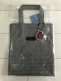 ファミリア ギンガムチェック トートバッグ