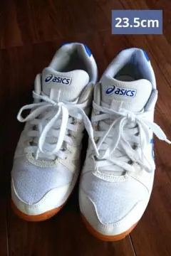 asics スポーツシューズ 体育館履き 体育館シューズ ホワイト✕ブルー