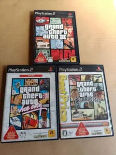 グランドセフトオート GTA グラセフ 3本セット PS2 プレイステーション2