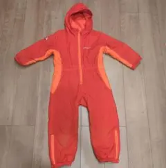 子ども用スキーウェア 赤オレンジ