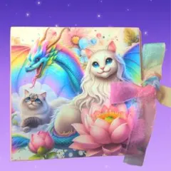 ドラゴン 龍 猫 おすそ分けファイル ハンドメイド