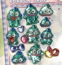 ボンボンドロップシール　ハンギョドン　はぴだんぶい　サンリオ　2種類2シート　５