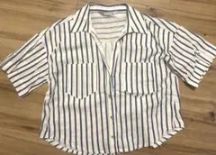 ZARA ザラ　ストライプシャツ