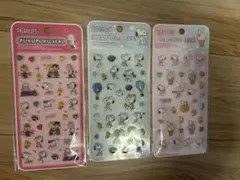 PEANUTS スヌーピー ぷくぷくシール 3枚セット