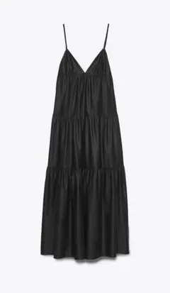 ZARA パネルミディ丈ワンピース