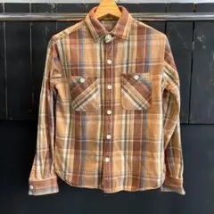 houston ヒューストン チェック柄ネルシャツ MEDIUM