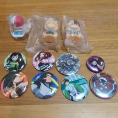 僕のヒーローアカデミア 缶バッジ・フィギュアセット