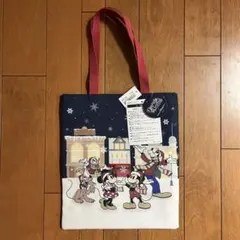 【タグ付き　新品⭐︎未使用】ディズニー Disney クリスマス トートバッグのサムネイル