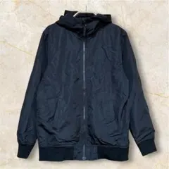 PLACEフード付き MA-1ジャケット【キッズL10-12】ブラックジャンパー