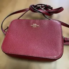 coach コーチ ハンドバッグ ミニポーチ アクセサリー レッド 赤色 金