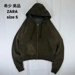 希少 美品 ZARA ダブルジップ フェード ダメージ加工