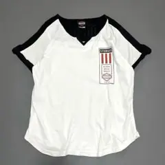 【希少限定品】 ハーレダビッドソン 記念Tシャツ VネックTシャツ ホワイトのサムネイル