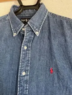 Ralph Lauren BLAIRE 長袖デニムシャツ Mサイズ ポニー刺繡