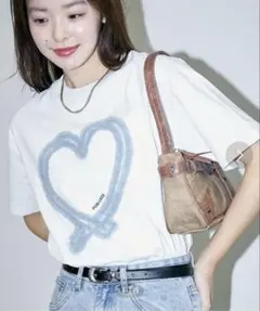PUBLUX/パブリュクス チュール ハート ミニロゴ Tシャツ限定展開のサムネイル