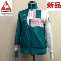 新品未使用 ルコックゴルフ◆ナイロン ジャケット レディース◆グリーン M
