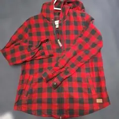 L.LBeanフランネルシャツジップパーカー