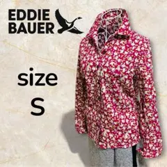 ✨極美品✨ エディーバウアー　ボタニカル　総柄　長袖　シャツ