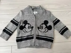 ディズニー　ミッキー　ジップアップ　カーディガン　ニット　セーター　GAP