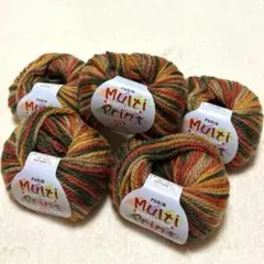 毛糸　PURIN プリン MultiPrint マルチプリント　5玉　編み物
