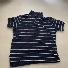 Polo by Ralph Lauren ネイビー ストライプ ポロシャツ LL