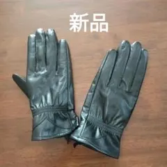 新品　L サイズ　手袋 黒 　レザー手袋　 レザーグローブ　コスプレ