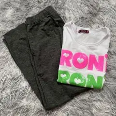 美品✨【RONI UNIQLO】カラフルロゴ Tシャツとパンツセット売り❗150