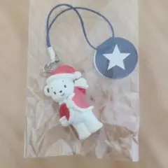 familiar ファミリア サンタ くま ストラップ