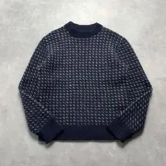 80-90s USA label bird's eye wool sweater