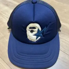 A Bathing Ape ネイビーメッシュキャップ