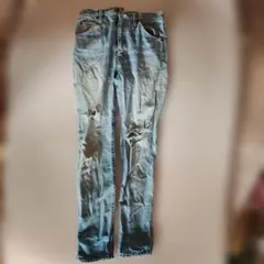 EDWIN ダメージ加工 デニムパンツ