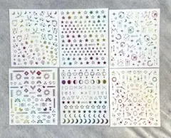 お買い得‼️6枚セット ネイルシール ネイルデコ 星 月 可愛い コスメ