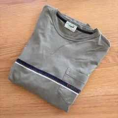 Crocodile クロコダイル 半袖Tシャツ メンズM カーキ ポケットT