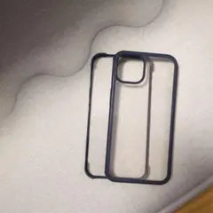 iPhone13用 クリアケース ネイビーフレームのサムネイル